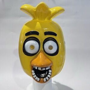 NWT Five Nights At Freddy's Chica Unisex Plastic 1/2 Mask 2016 Rubies Cosplay